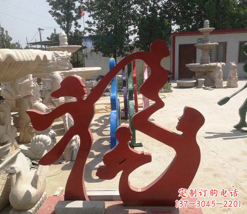 泰安不锈钢福字雕塑