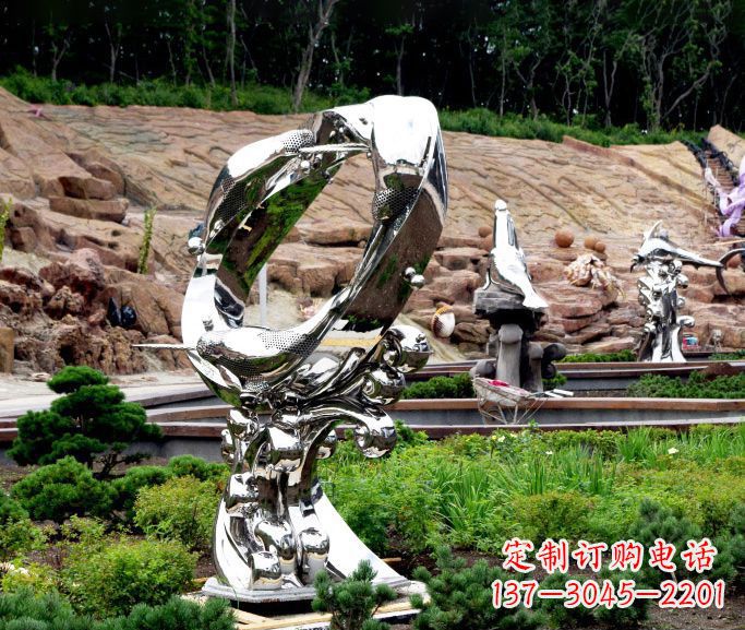 泰安不锈钢海豚雕塑——精致的艺术品