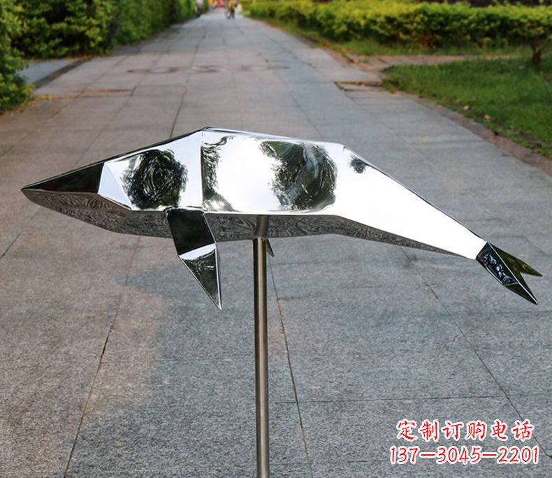 泰安不锈钢海豚雕塑令人惊叹的精致艺术品