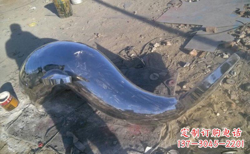 泰安不锈钢海豚雕塑展示优雅美丽