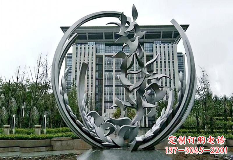 泰安不锈钢和平鸽雕塑