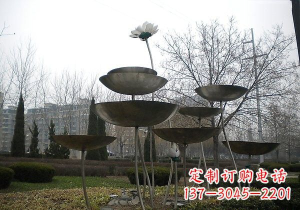 泰安不锈钢荷花雕塑浪漫与优雅的融合