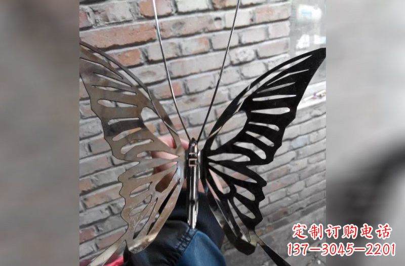 泰安精美不锈钢蝴蝶雕塑