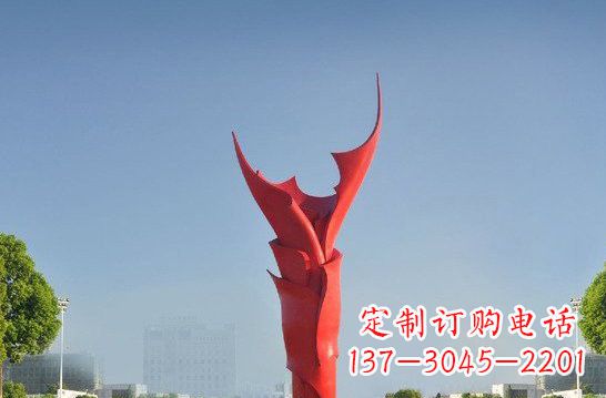 泰安不锈钢火炬雕塑——点燃友谊之火
