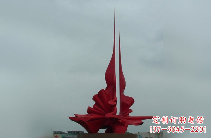 泰安精美不锈钢火炬雕塑