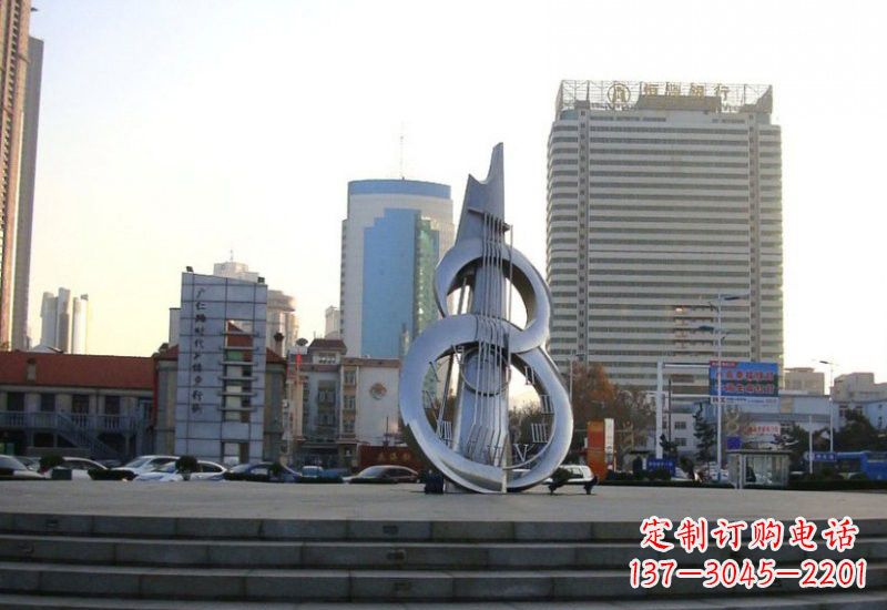 泰安不锈钢吉他雕塑