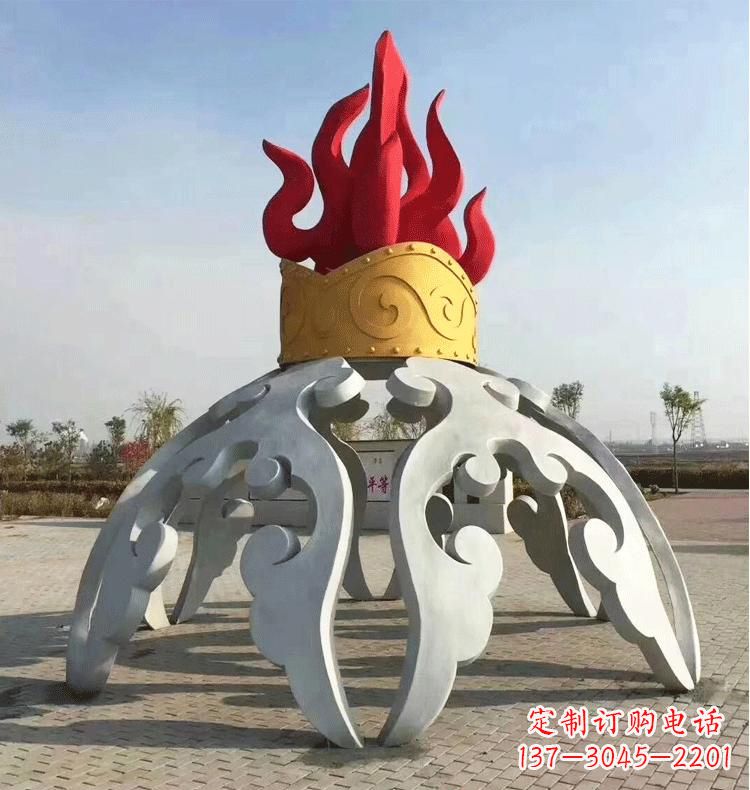 泰安不锈钢拱门雕塑精致而又充满艺术气息