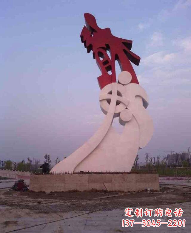 泰安不锈钢龙雕塑点亮龙城市景观