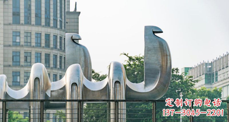 泰安不锈钢骆驼给街边带来美丽