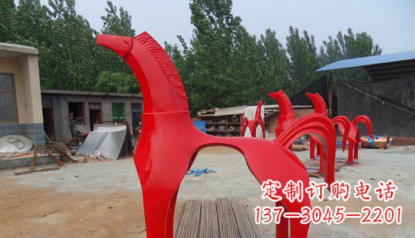 泰安不锈钢马雕塑精致而经久