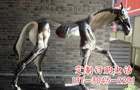 泰安不锈钢马雕塑精美而又具有象征意义