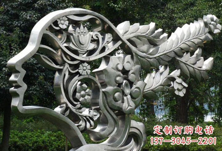 泰安不锈钢美女雕塑一种流行的艺术形式