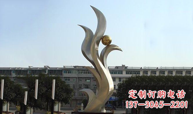 泰安精美不锈钢凤凰雕塑