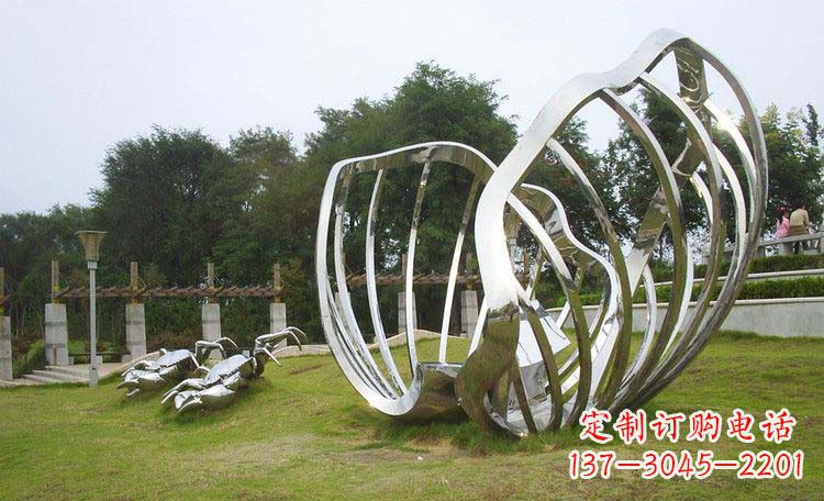 泰安不锈钢贝壳雕塑的美