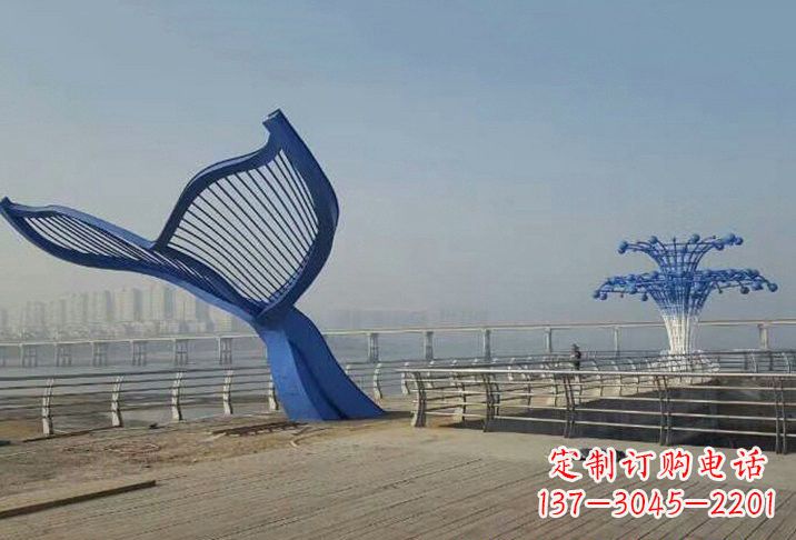 泰安不锈钢鲸鱼雕塑