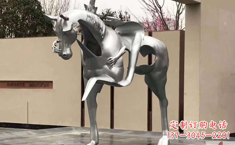 泰安不锈钢骑马雕塑精美外形与经久耐用