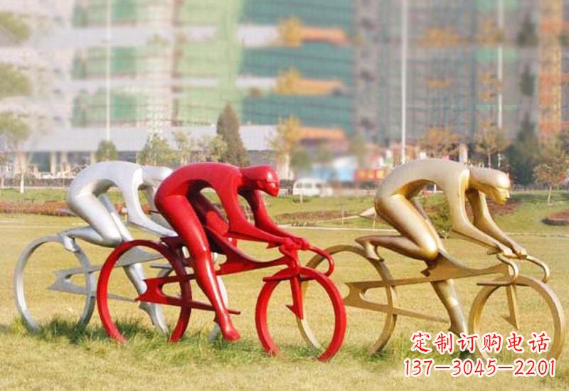 泰安不锈钢自行车雕塑