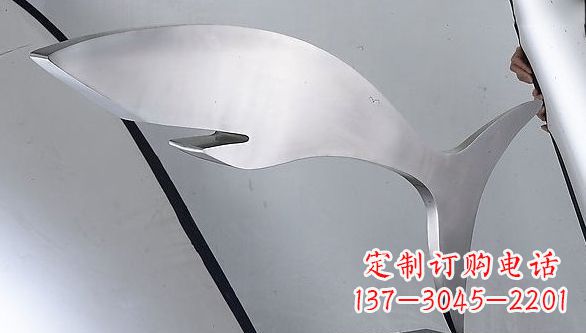 泰安不锈钢鲨鱼雕塑艺术精品
