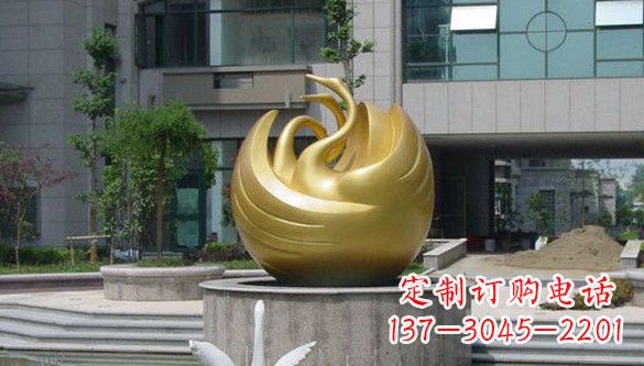 泰安不锈钢天鹅雕塑