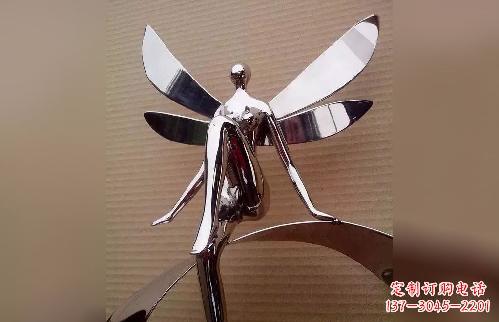 泰安不锈钢天使雕塑