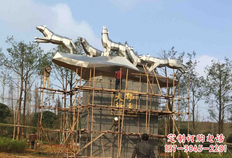 泰安不锈钢动物雕塑