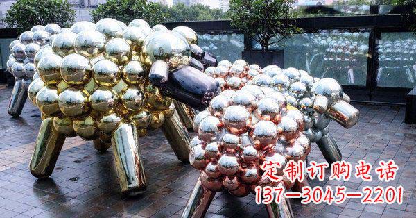 泰安不锈钢羊雕塑艺术与美感相结合