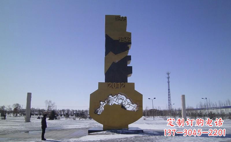 泰安不锈钢抽象钥匙雕塑——精美装饰品