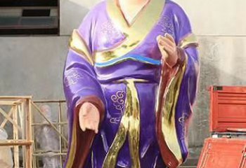 泰安玻璃钢宗教庙宇彩绘八仙神像