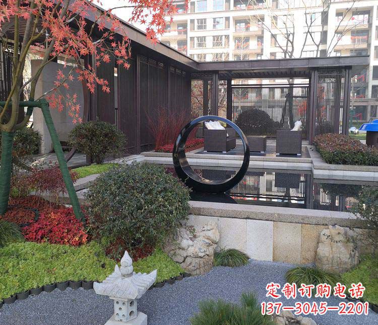 泰安不锈钢圆环雕塑——精美绝伦