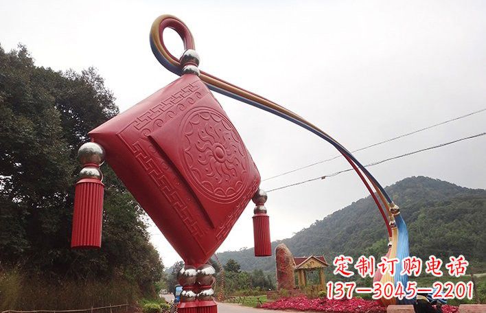 泰安精美不锈钢拱门雕塑
