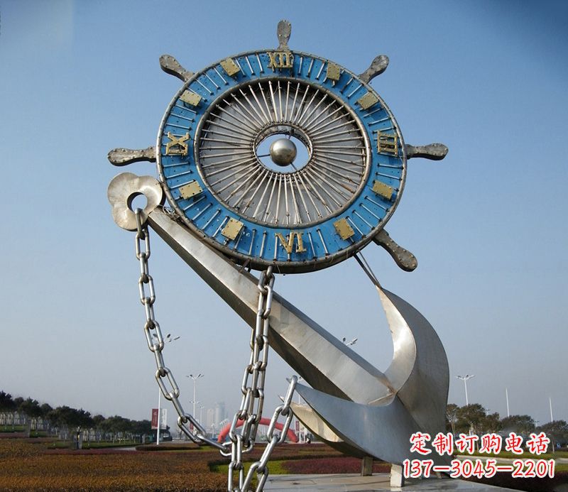 泰安不锈钢船舵雕塑展现精湛工艺