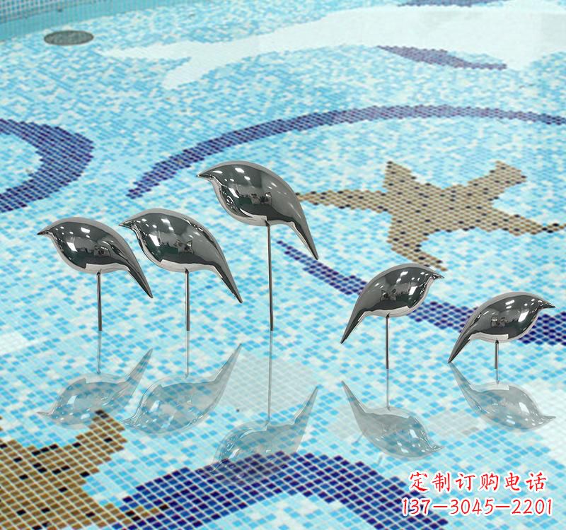 泰安不锈钢创意鸽子雕塑展现精致美感