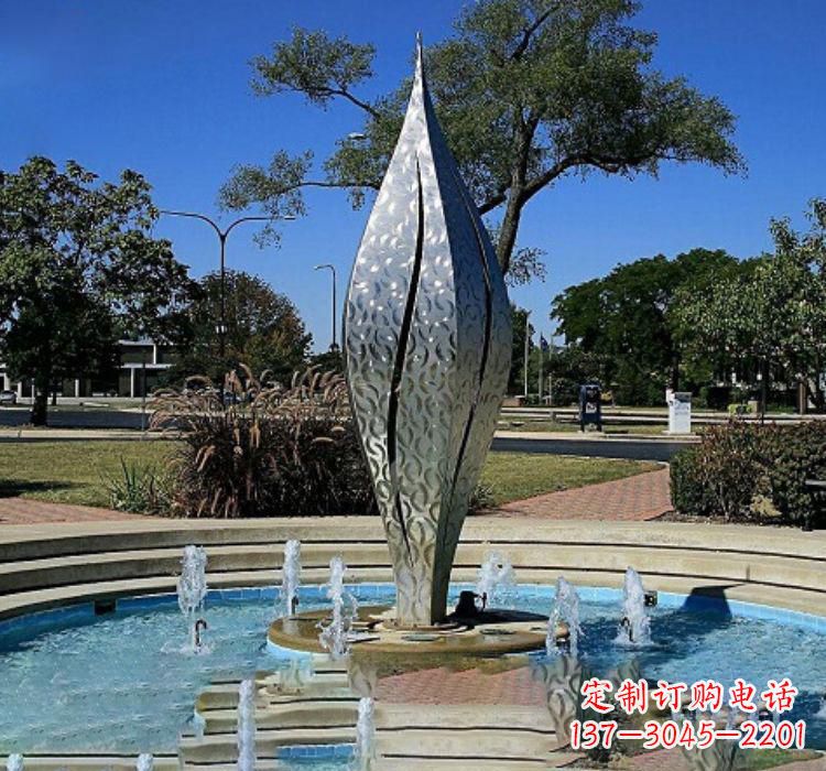 泰安不锈钢创意喷泉雕塑