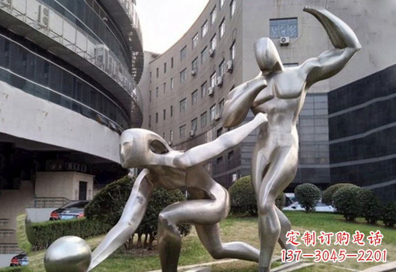 泰安不锈钢保龄球雕塑——精美绝伦