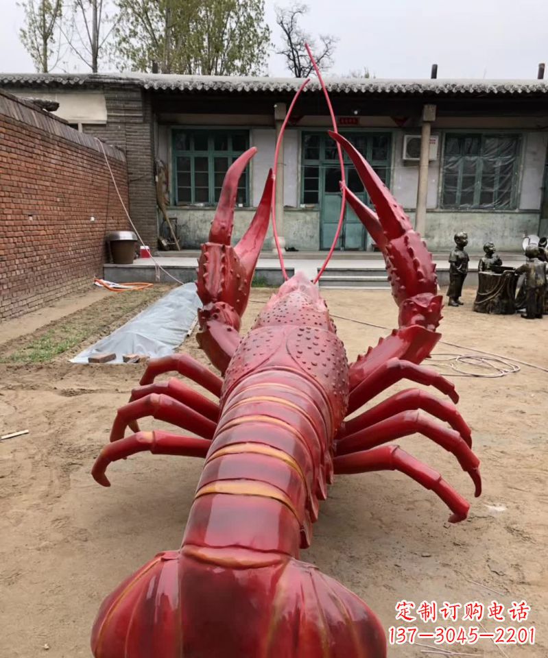 泰安不锈钢大龙虾雕塑