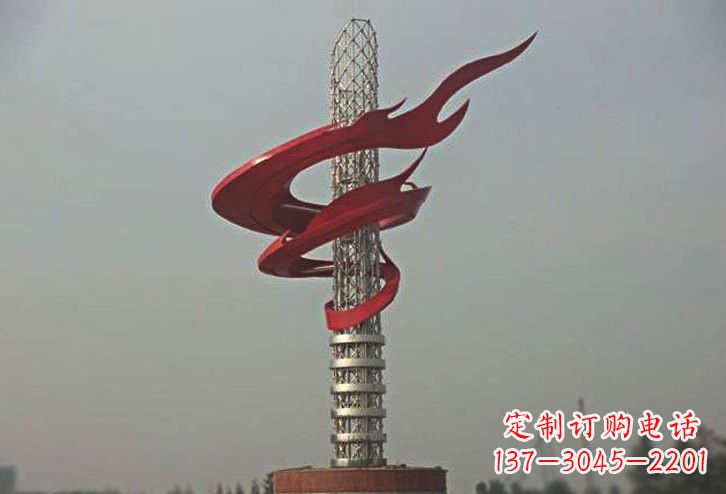 泰安不锈钢大型火炬雕塑