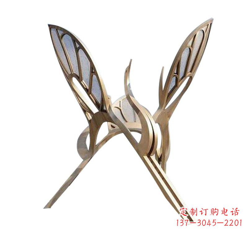 泰安精美的不锈钢仙鹤雕塑