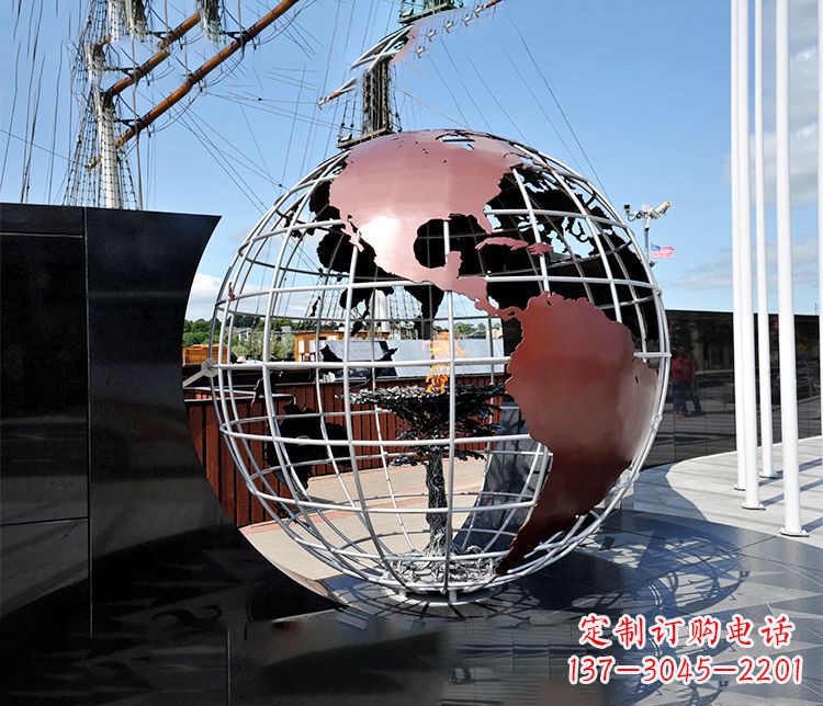 泰安不锈钢大型地球仪雕塑