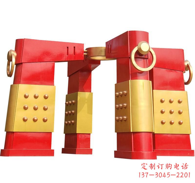 泰安不锈钢大型拱门雕塑