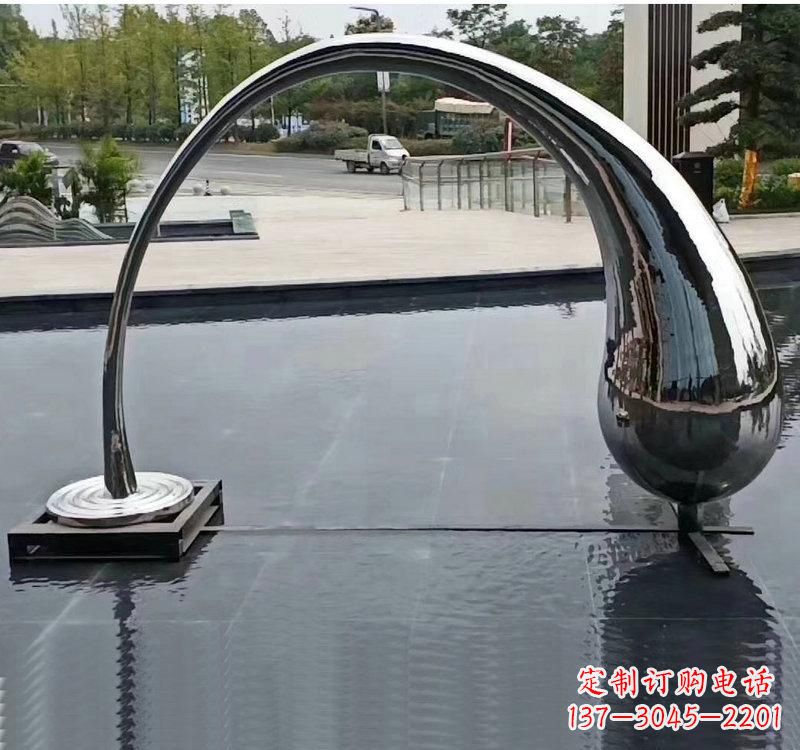 泰安不锈钢大型水滴雕塑让艺术融入生活