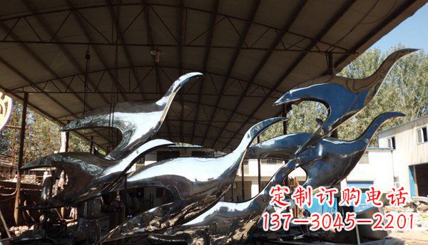 泰安不锈钢大雁雕塑给环境带来生机
