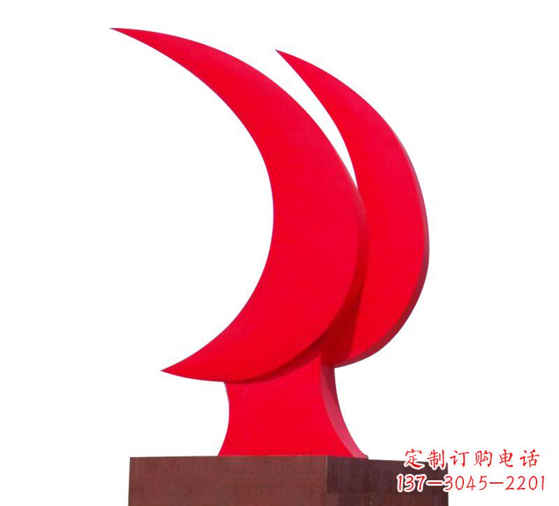 泰安不锈钢党旗雕塑——传承中华文化精神
