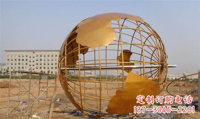 泰安美丽的地球雕塑