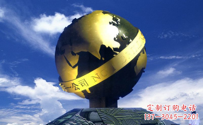 泰安不锈钢地球雕塑传承持久的环保理念