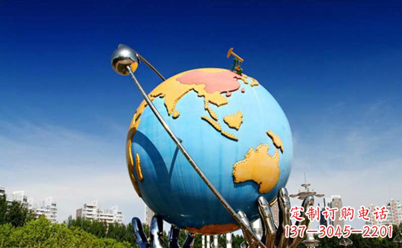 泰安不锈钢地球仪雕塑精致的艺术之作