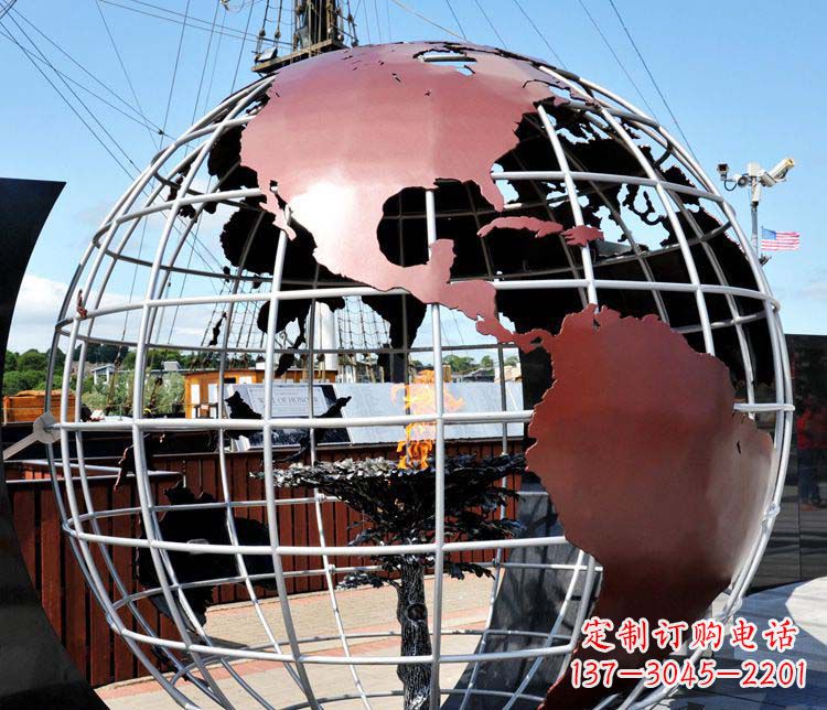 泰安不锈钢地球仪雕塑精美的艺术品