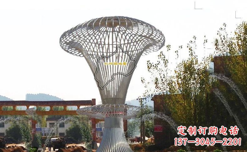 泰安不锈钢地图标志城市景观雕塑
