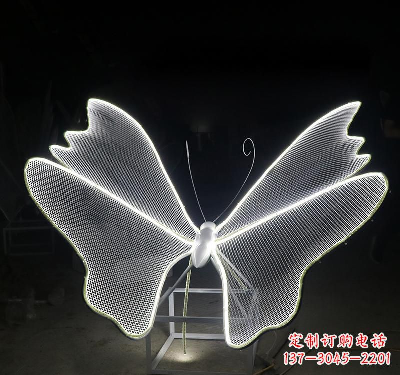 泰安不锈钢灯饰蝴蝶雕塑