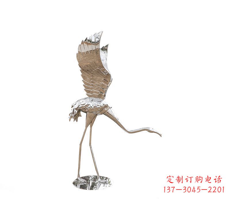 泰安不锈钢火烈鸟雕塑灿烂耀眼的艺术之作