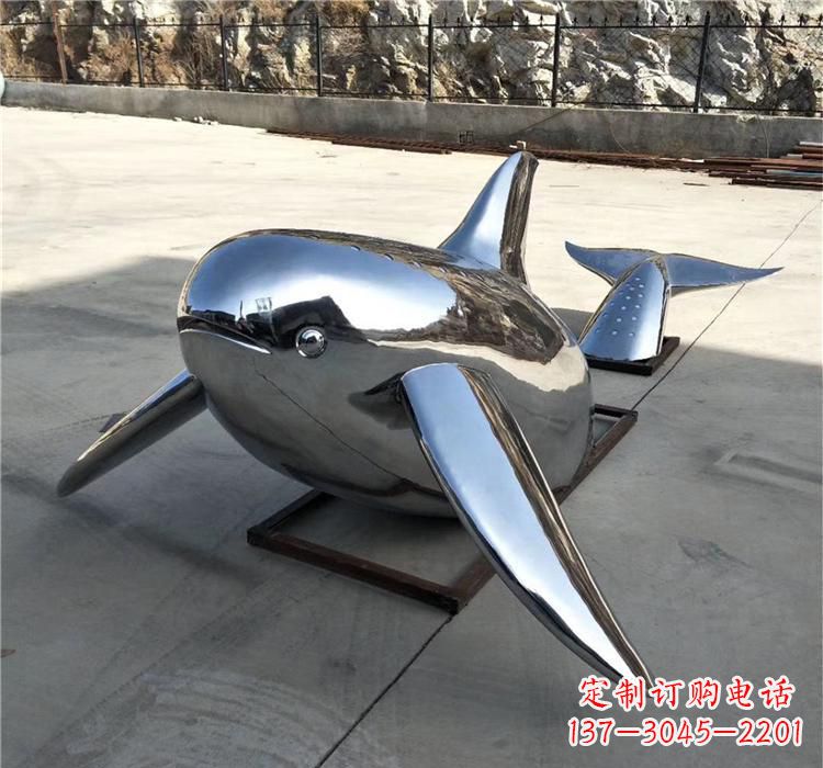 泰安不锈钢动物鲸鱼雕塑